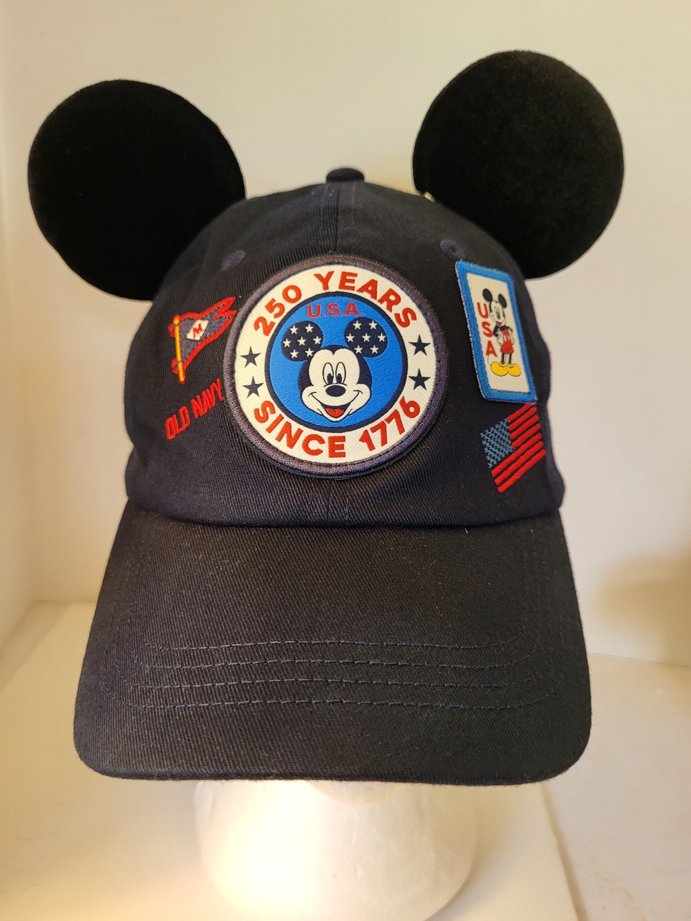 Old Navy/DisneyLimited Edition Baseball Cap W/ Magnetic Mickey Mouse Ears